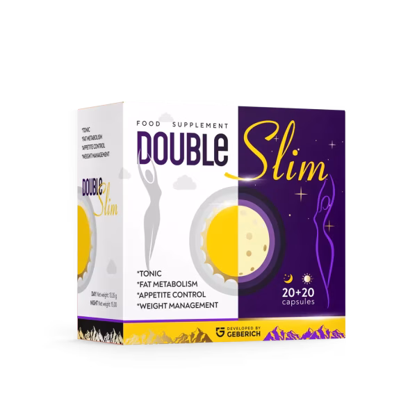 Double Slim suplemento natural para control de peso y metabolismo grasas 20 20 capsulas