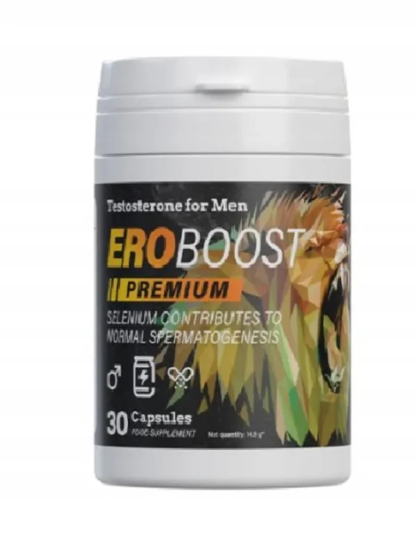 EroBoost Premium suplemento natural para aumentar la testosterona, energía y vitalidad masculina